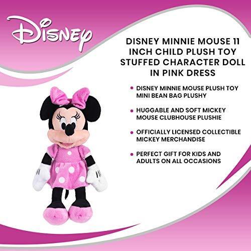 Minnie 10776 Disney Pink 11" Beans Plush, Multi, 6"｜st-3｜07