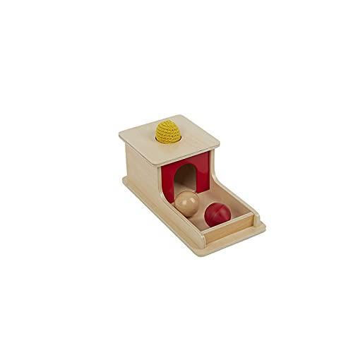 Adena Montessori Full Size Object Permanence Box with Tray Three Balls (Woo｜st-3｜06