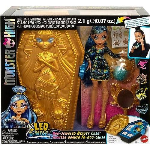 Monster High Doll & Accessories, Cleo De Nile Golden Glam Case Beauty Kit w｜st-3｜06