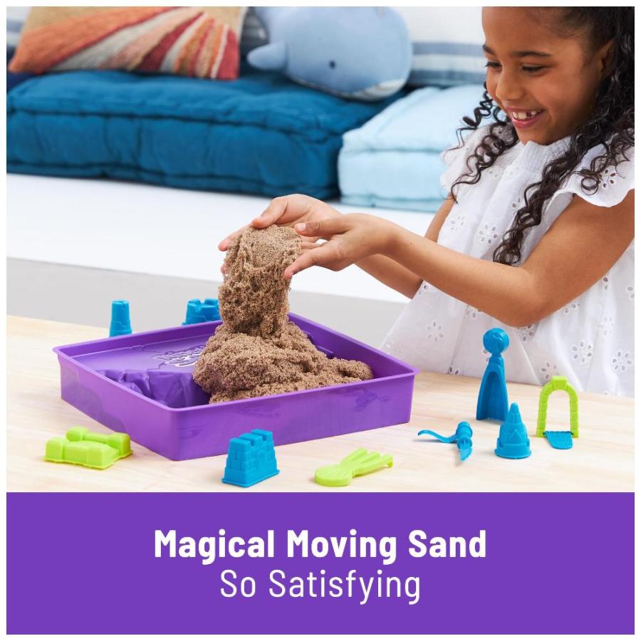 Kinetic Sand, Set de Playa de Lujo con 1.13 kg de Arena de Playa, Incluye m｜st-3｜08