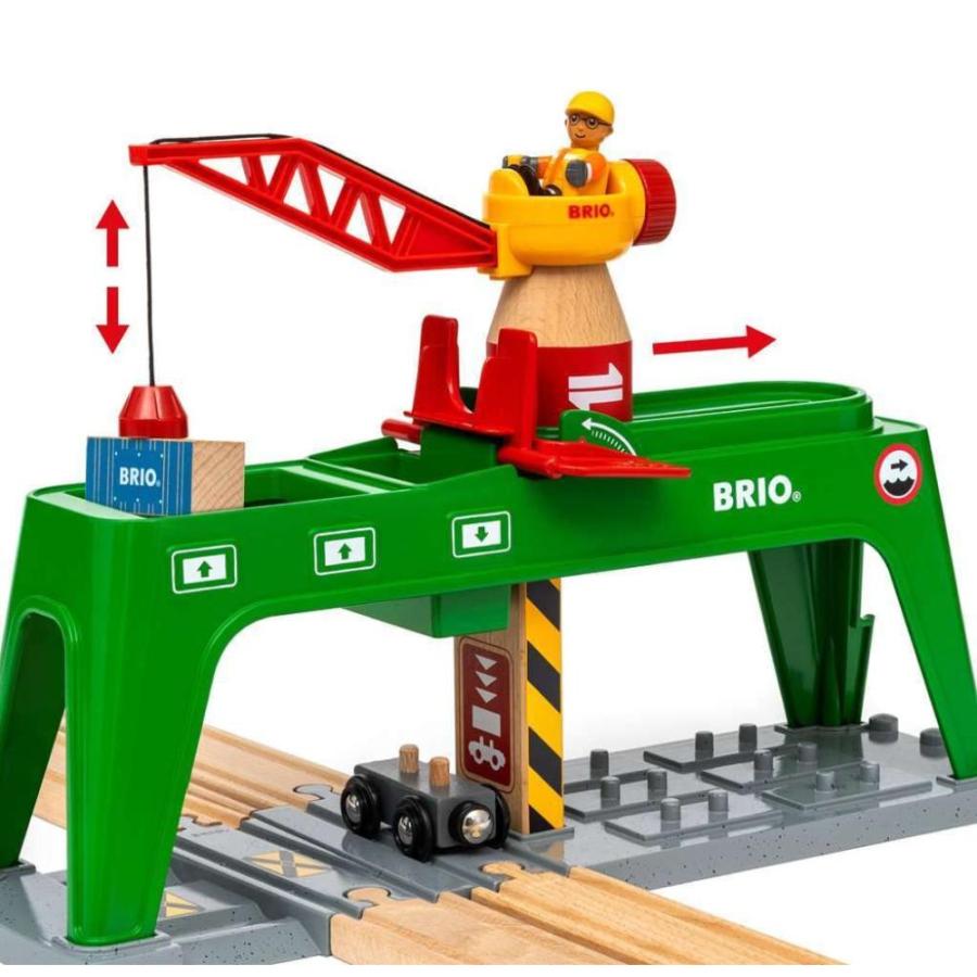 BRIO WORLD(ブリオワールド) コンテナクレーン 緑 63399600｜st-3｜06