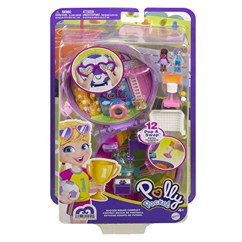 Polly Pocket Compact Playset, Soccer Squad with 2 Micro Dolls & Accessories｜st-3｜07