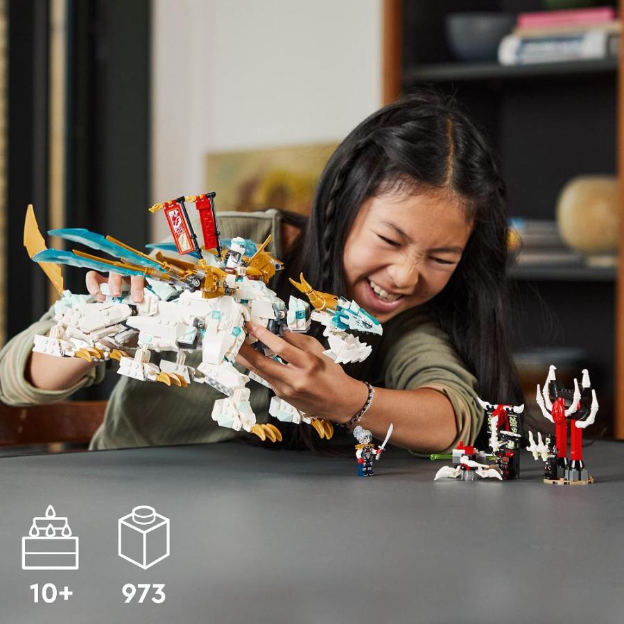 LEGO NINJAGO Zane’s Ice Dragon Creature 71786, 2in1 Dragon Toy to Action Fi｜st-3｜05