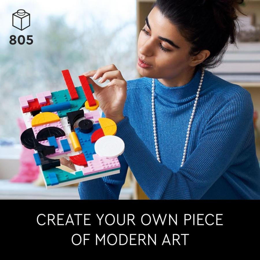 LEGO Art モダンアート 31210 組み立て&ディスプレイ ホームデコレーション 抽象的な壁アートキット 芸術的な人々への誕生日プレゼントアイ｜st-3｜02