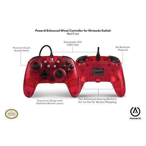 A Power Enhanced Wired Controller For Nintendo Switch ー Red Frost (Nintendo｜st-3｜07