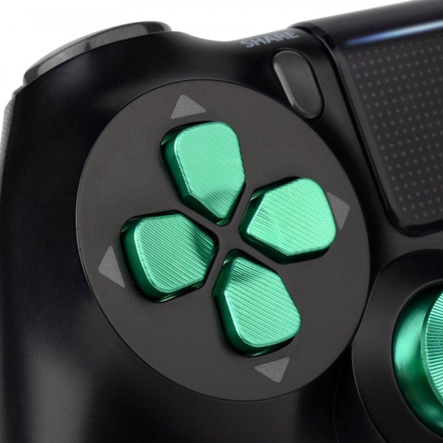 eXtremeRate エクストリームレート グリーンメタルボタン Playstation 4コントローラー用 アルミニウムアナログサムスティック &｜st-3｜03