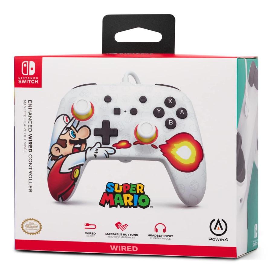 PowerA パワーエー Enhanced Wired Controller for Nintendo Switch ー Fireball Mario｜st-3｜09