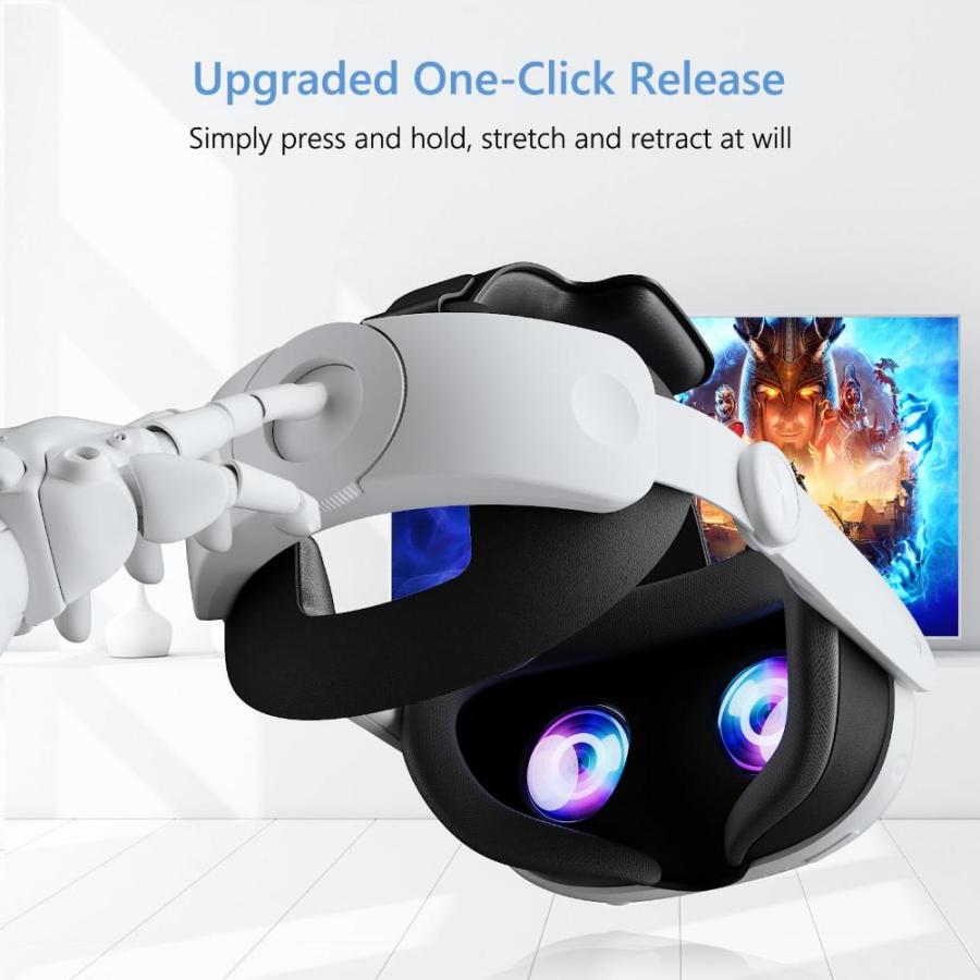Upgraded Head Strap Compatible with 2023 Oculus Quest 3, Elite Strap for Me｜st-3｜02