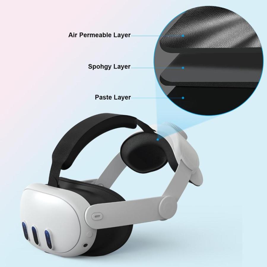 Head Strap Compatible with Oculus Quest 3,Meta Quest 3 Accessories Adjustab｜st-3｜03