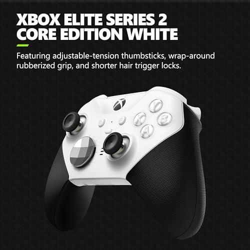 Xbox Elite Series 2 Core Wireless Gaming Controller ? White ? Xbox Series X｜st-3｜02