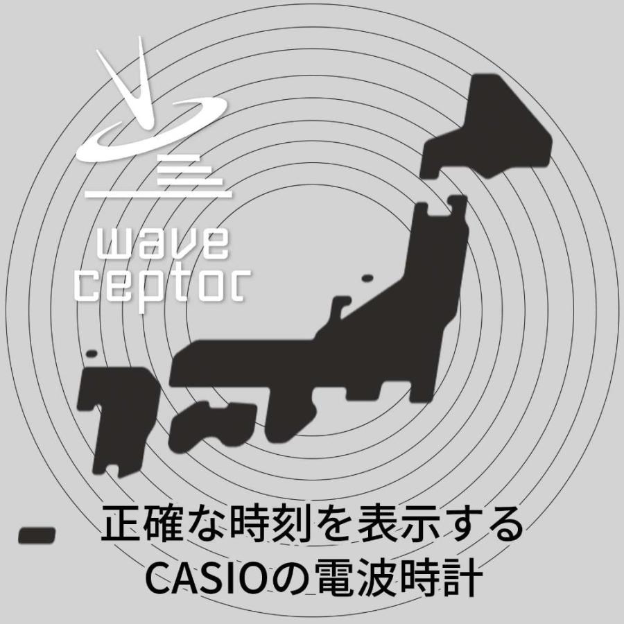 CASIO(カシオ) 目覚まし時計 電波 デジタル ウェーブセプター 懐中電灯 機能 温度 カレンダー 表示 ホワイト 10.3×7.2×2.4cm｜st-3｜05