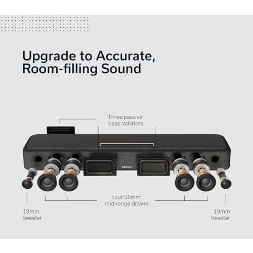 Denon Home Sound Bar 550 ー Compact 3D Surround Sound, Dolby Atmos & DTS:X,｜st-3｜08
