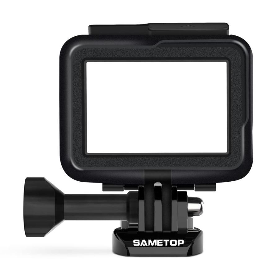 Sametop GoPro Hero 7/ 6/ 5/ Hero (2018)カメラに適用 gopro保護フレームケース ハウジング レンズカバー付き｜st-3｜07