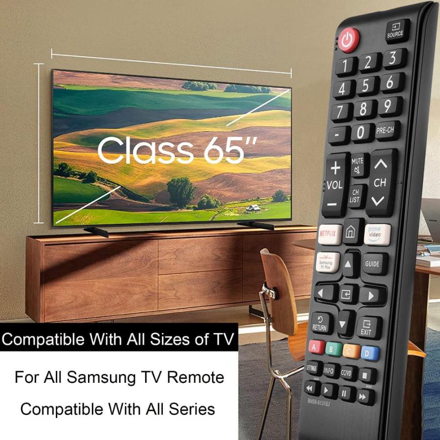 Samsung Smart TV リモコン 交換用 Samsung TVシリーズリモコン Netflix、Prime Video、Samsung TV｜st-3｜02