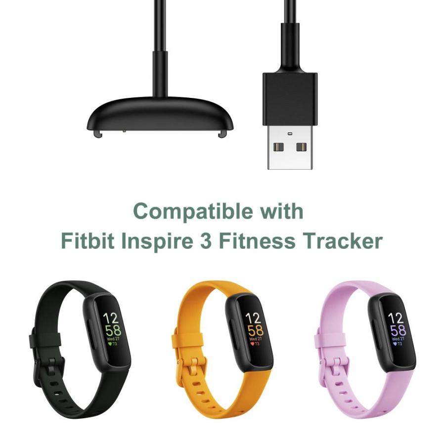 Mixblu Fitbit Inspire 3用交換充電ケーブル (2本パック/3.3フィート)｜st-3｜02