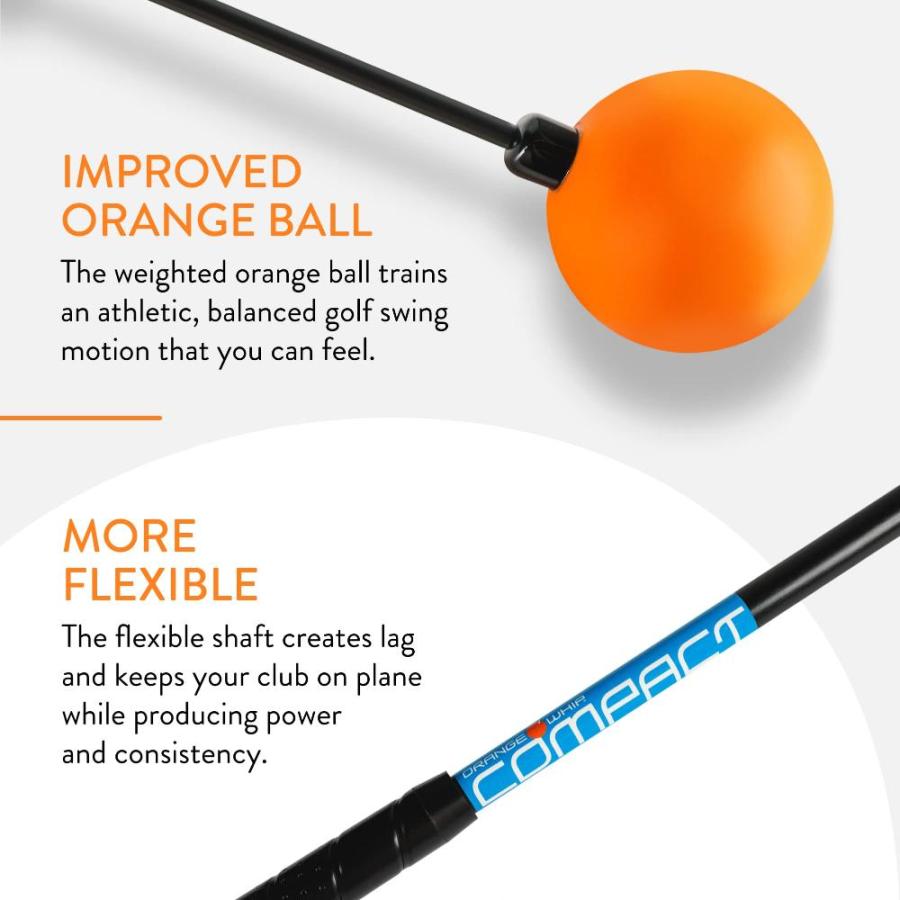 Orange Whip Compact Golf Swing Trainer Aid for Improved Rhythm, Flexibility｜st-3｜03