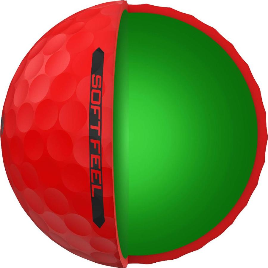 スリクソン ソフトフィール 2020 ゴルフボール ビビッドカラー マット仕上げ 艶消し SRIXON GOLF BALL SOFT FEEL VIV｜st-3｜07
