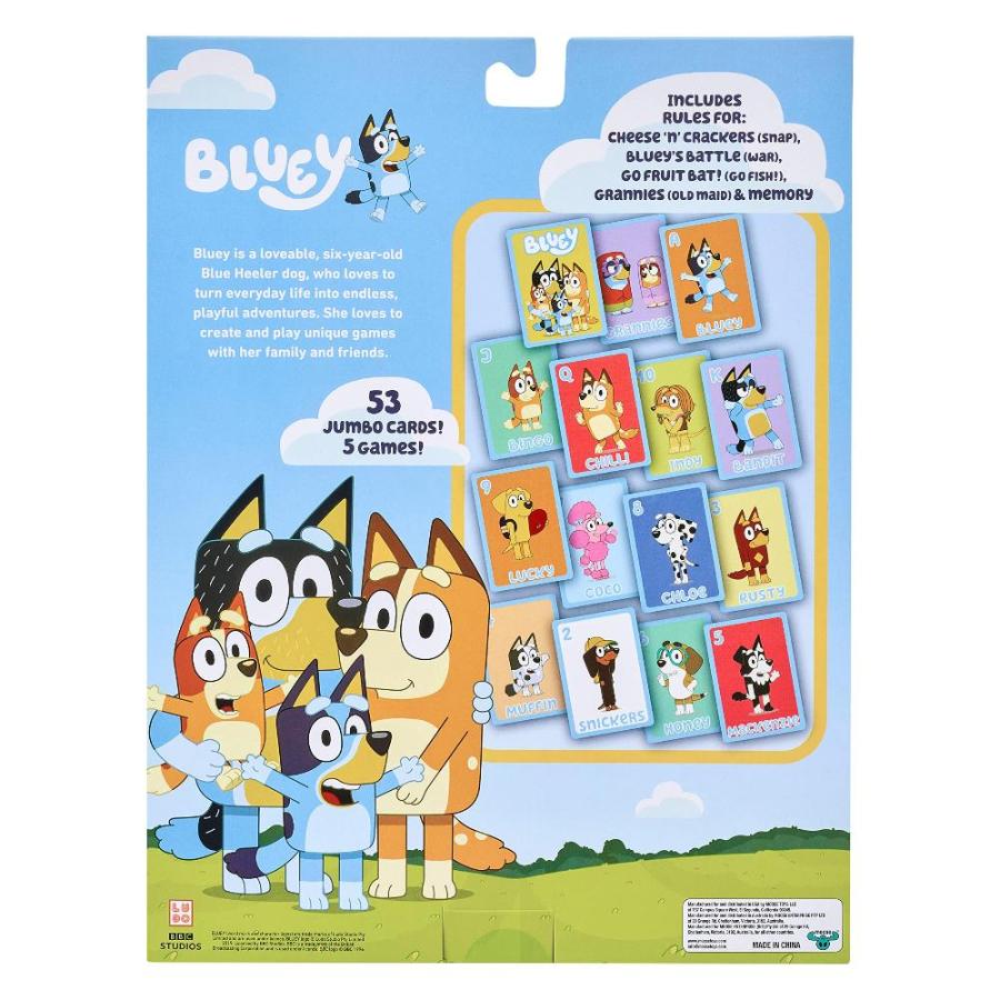 Bluey 5ーinー1 Card Game Set ー Includes 53 Jumbo Cards｜st-3｜05