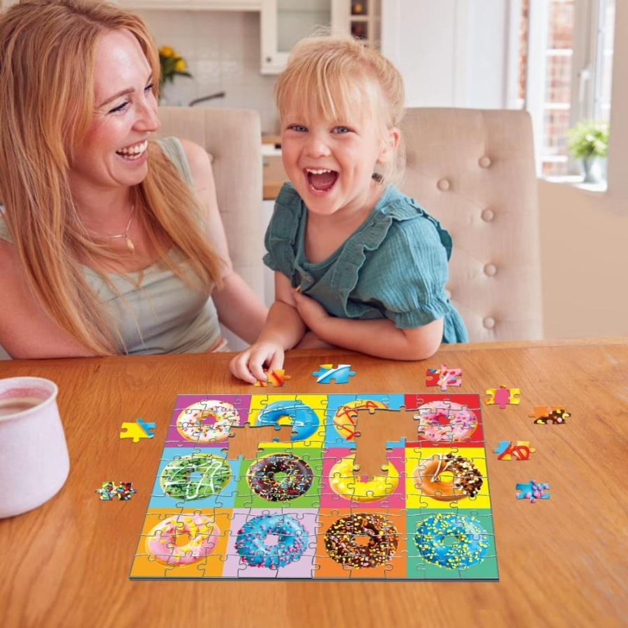 fishwisdom 100 Piece Donuts Jigsaw Puzzle for Kids Teens Age 4ー8 Gift Famil｜st-3｜03