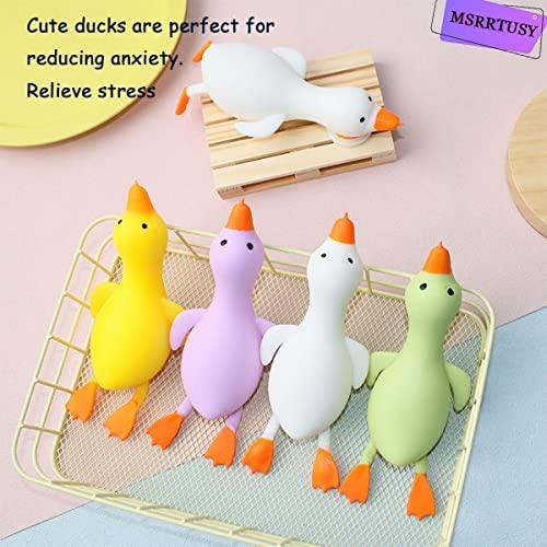 MSRRTUSY Funny Cute Stretchy Soft Duck Squishy Toys,Squeeze Stress Relief T｜st-3｜05