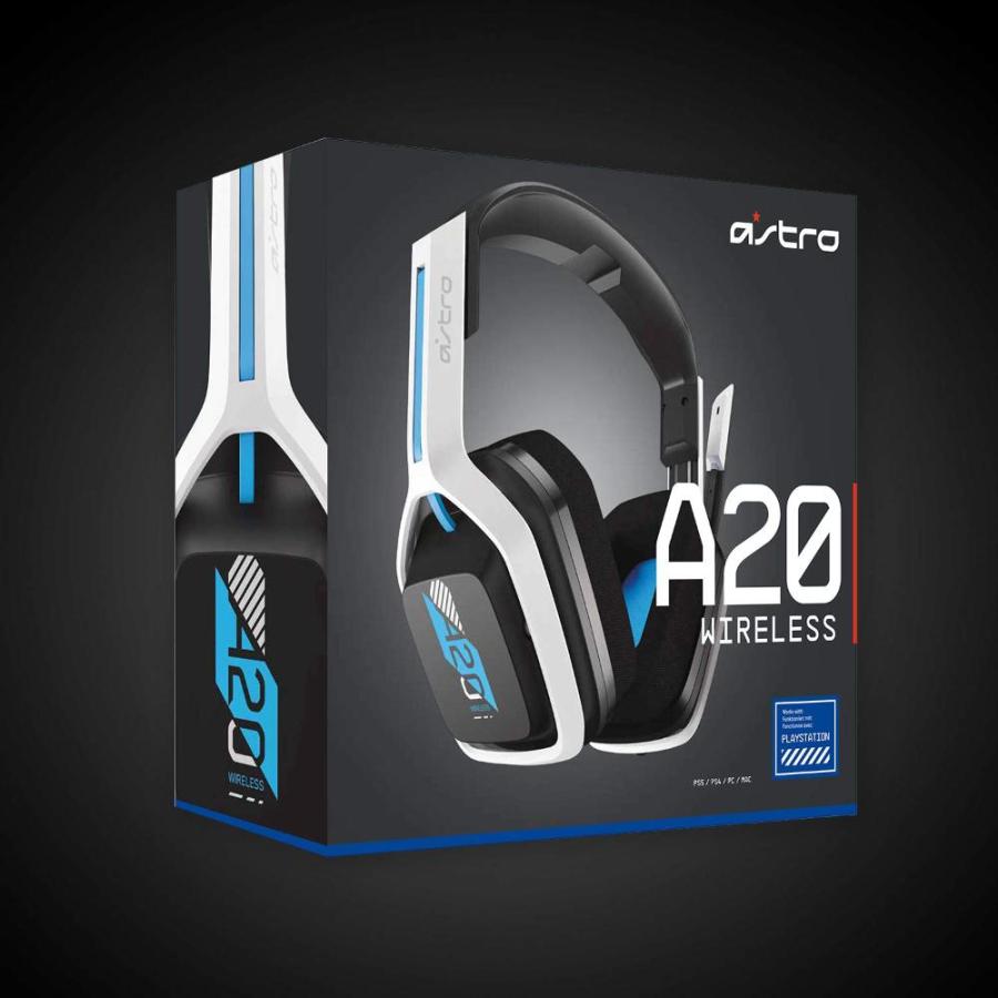 ASTRO Gaming A20 Wireless Headset Gen 2 for PlayStation 5 and 4, PC & Mac ー｜st-3｜08