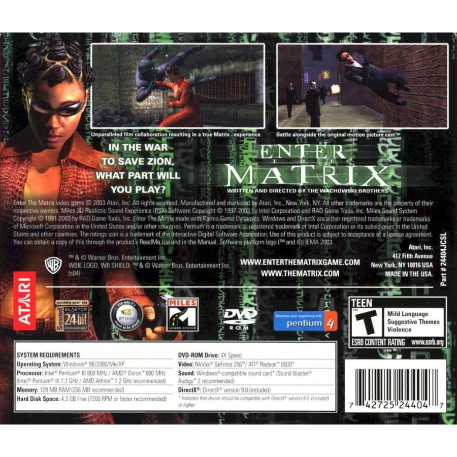 Enter the Matrix (DVD/Jewel Case) (輸入版)｜st-3｜02