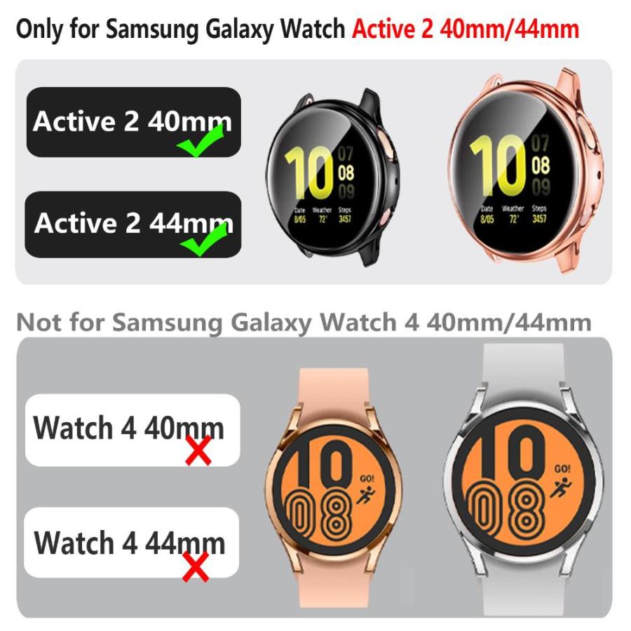 GEAK フルカバー スクリーンプロテクター ケース Samsung Galaxy Watch  