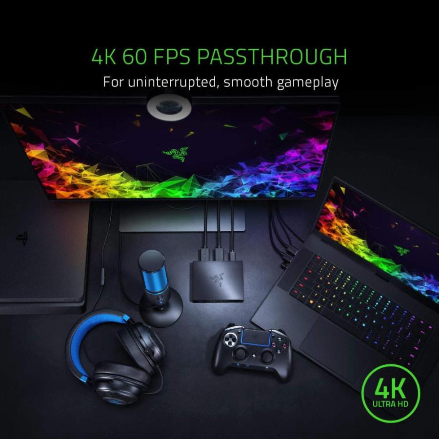 Razer Ripsaw HD Game Streaming Capture Card: 4K Passthrough ー 1080P FHD 60｜st-3｜03