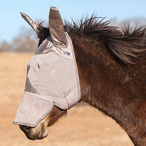 (Horse, Grey) ー CASHEL CRUSADER FLY MASK ー MULE DONKEY LONG NOSE WITH EARS｜st-3｜02