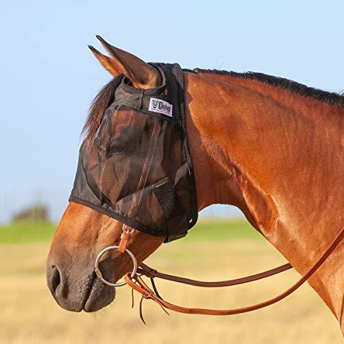 (Draught, Black) ー Cashel Quiet Ride Standard Horse Fly Mask No Ears or Nos｜st-3｜02