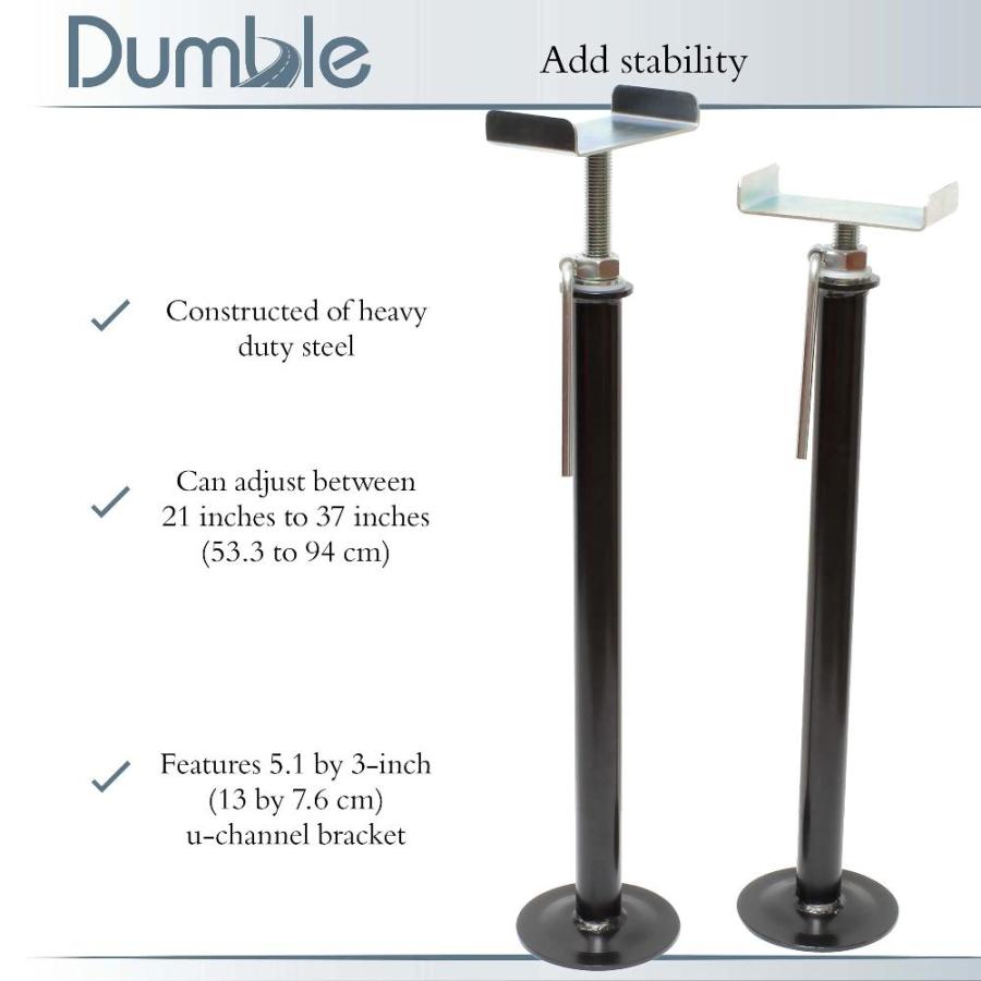 Dumble Heavy Duty RV Stabilizer Jacks for Travel Trailer 2pk ー 21ー37in Tele｜st-3｜02