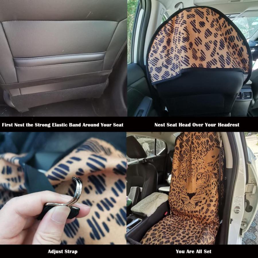 LoyaGour Car Seat Cover Protector Front Seats Only,for Gym Workout,Running,｜st-3｜04
