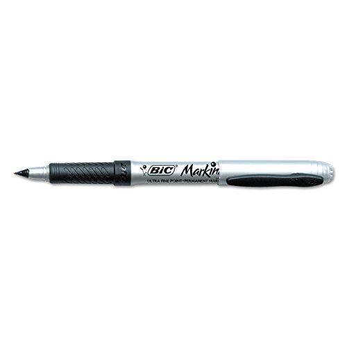 BIC GPM11BK, Intensity Permanent Marker, Low Odor, Fine Bullet Tip, Tuxedo｜st-3｜02