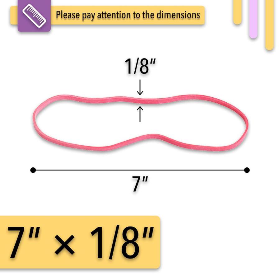 Mr. Pen (ミスターペン) ー 大きなゴムバンド 120個パック アソートカラー 大きなゴムバンド 巨大なゴムバンド 伸縮性ゴムバンド 長いゴム｜st-3｜03