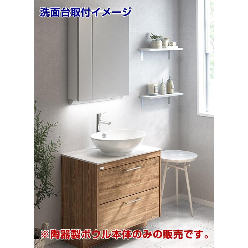 洗面台 アサヒ衛陶 【公式店】洗面ボウル オーバーカウンター L462NLW