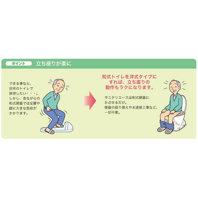 アロン化成 安寿 腰掛便座 簡易設置型洋式トイレ サニタリエース OD