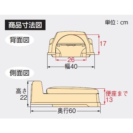 アロン化成 安寿 腰掛便座 簡易設置型洋式トイレ サニタリエース OD