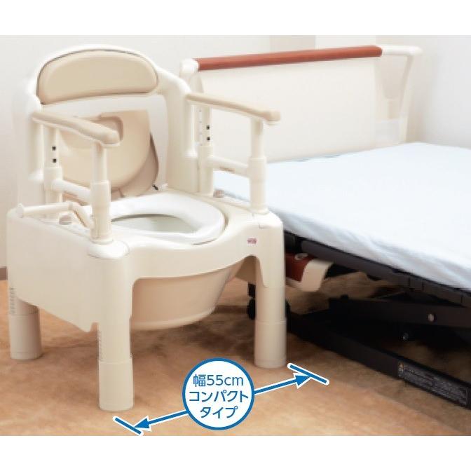 アロン化成 安寿 ポータブルトイレ FX-CPH ちびくまくん 暖房便座