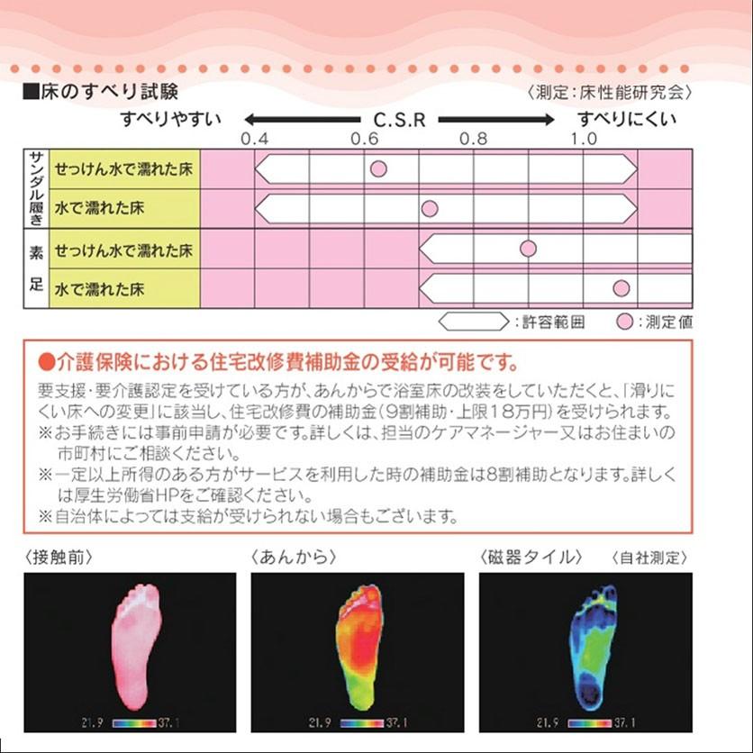 フクビ化学工業 浴室用床シート あんから2m巻 単品 (AK020) 施工 建材 リフォーム 介護用品 お風呂場 住宅改修|洗面トイレeショップ|03