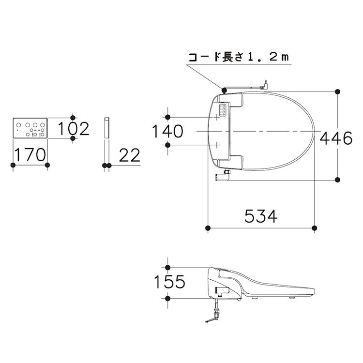 アサヒ衛陶 【公式店】＼公式店限定／温水洗浄便座 温水便座 サン