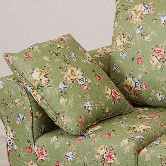 3人掛けソファ　ERCOL  花柄　布 リゾートスタイル ボタニカルソファ3P（三人掛け）｜Y-KAGU(輸入家具屋