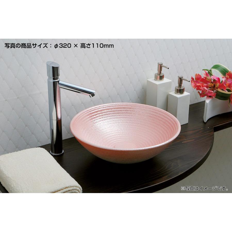 ニットウセラ NITTO CERA 美術工芸手洗鉢 KO帯シリーズ 六兵 天草陶石 φ280×高さ110mm 手作り (KO-OBI-series-2)_4