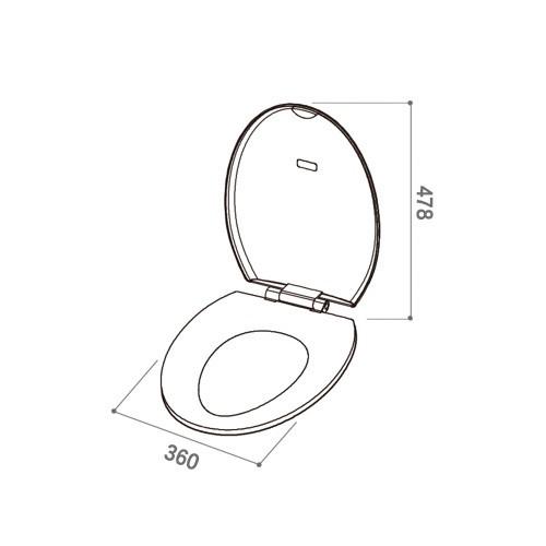 アサヒ衛陶 【公式店】普通便座 ホワイト エロンゲートタイプ 単品
