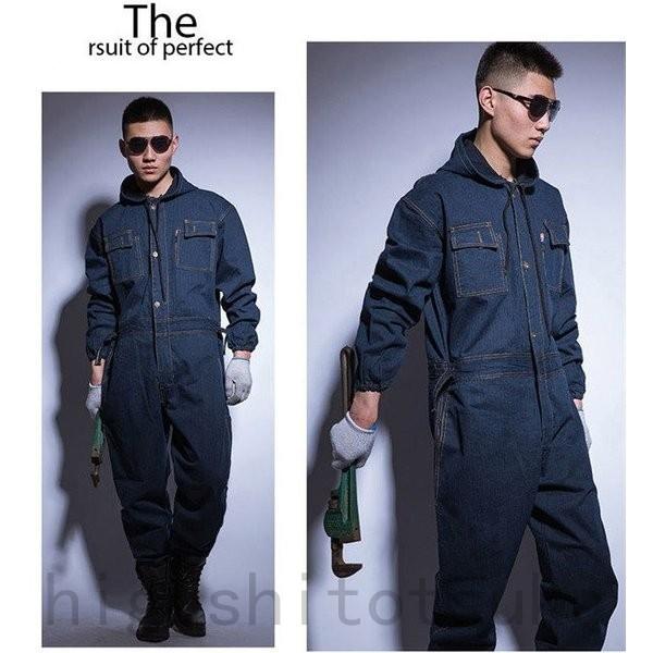 激安 作業着 作業服 春夏用 デニム メンズ レディース 長袖 つなぎ 繋ぎ ウエストゴム ツナギ かっこいい 機能性 大きいサイズ おしゃれ 帽子付き 便利 仕事用 Kyo Htth1gnb Stカンパニー 通販 Yahoo ショッピング