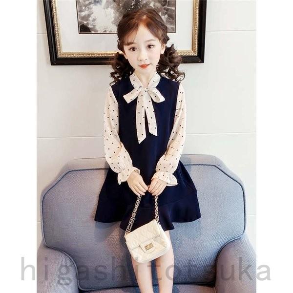 子供服 ワンピース 激安 ドレス おしゃれ 可愛い フォーマル 女の子 キッズ 結婚式 入学式 卒業式 発表会 七五三 長袖 重ね着 ふわふわ袖 福袋セール