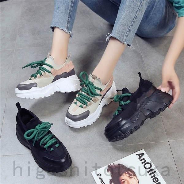 超人気 レディース スニーカー スポーツ ローカット ウォーキング 厚底 スポーツシューズ 運動靴 おしゃれ カジュアルシューズ 靴 美脚 安い購入