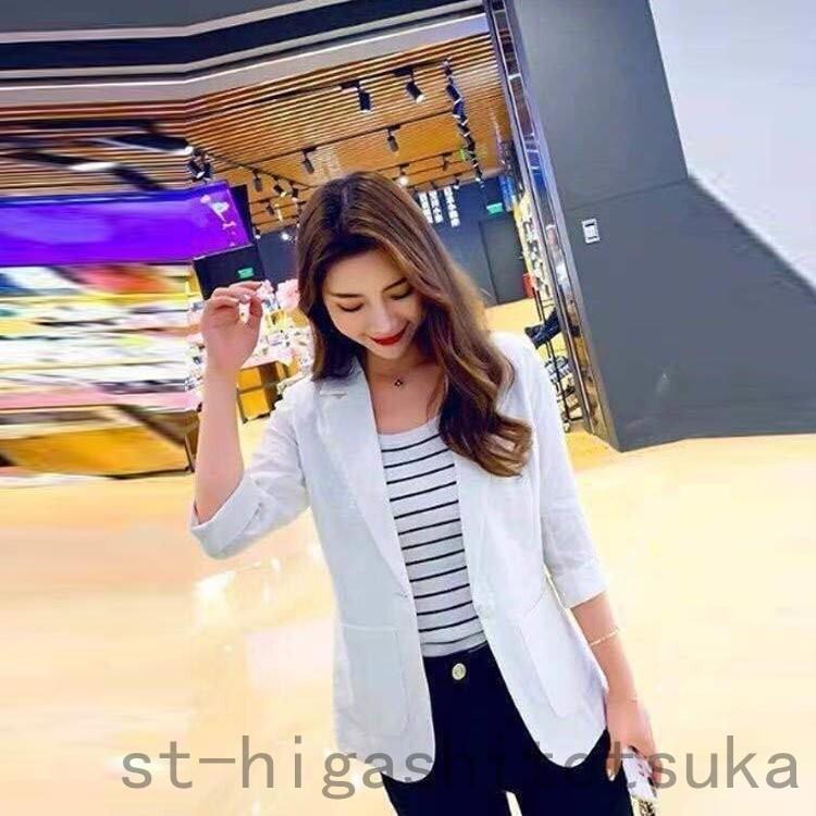 テーラードジャケット レディース 七分袖 サマージャケット ジャケット 薄手 春 夏 秋 アウター シンプル 通勤服 OL オフィス カジュアル 上品 :st610-00362:STカンパニー - 通販 - Yahoo!ショッピング テーラードジャケット レディース 七分袖 サマージャケット ジャケット 薄手 春 夏 秋 アウター シンプル 通勤服 OL オフィス カジュアル 上品 :st610-00362:STカンパニー - 通販 - Yahoo!ショッピング