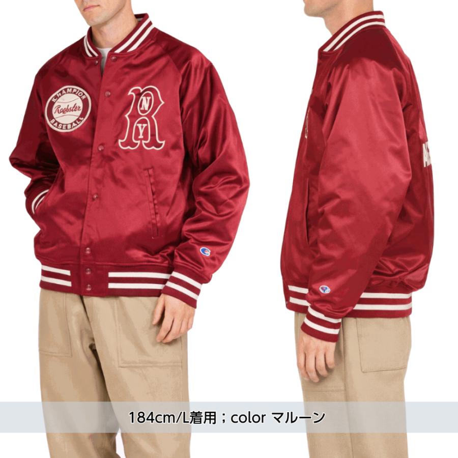 Champion（チャンピオン） サテンジャケット ベースボール 野球 メンズ
