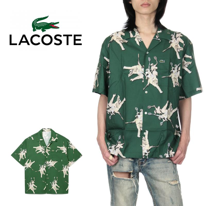 LACOSTE ラコステ オープンカラーシャツ メンズ 半袖シャツ