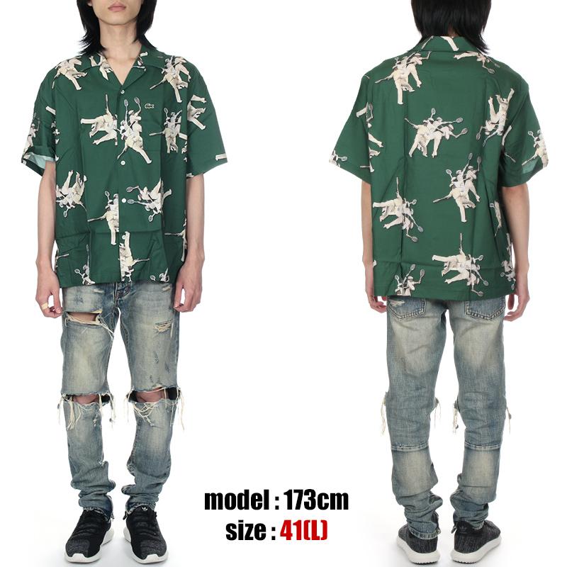 LACOSTE（ラコステ） オープンカラーシャツ メンズ 半袖シャツ アロハ